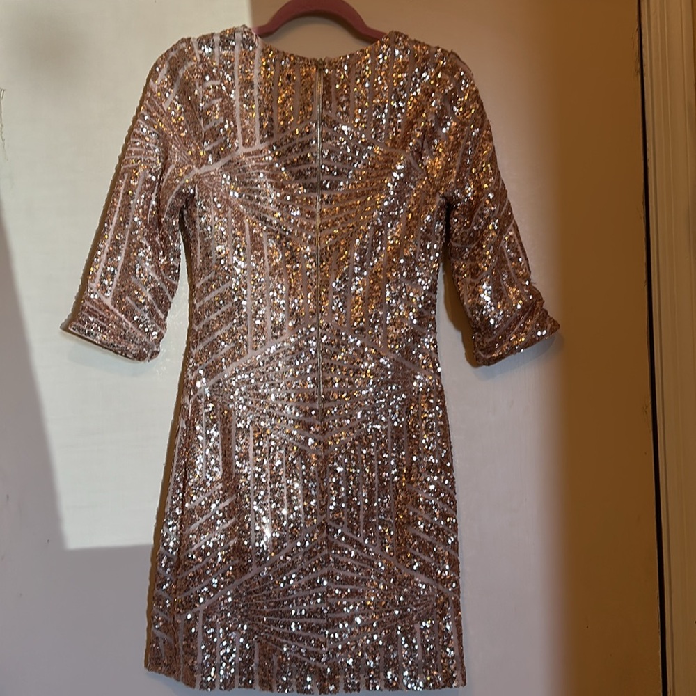 Blush Pink Sequins Dress